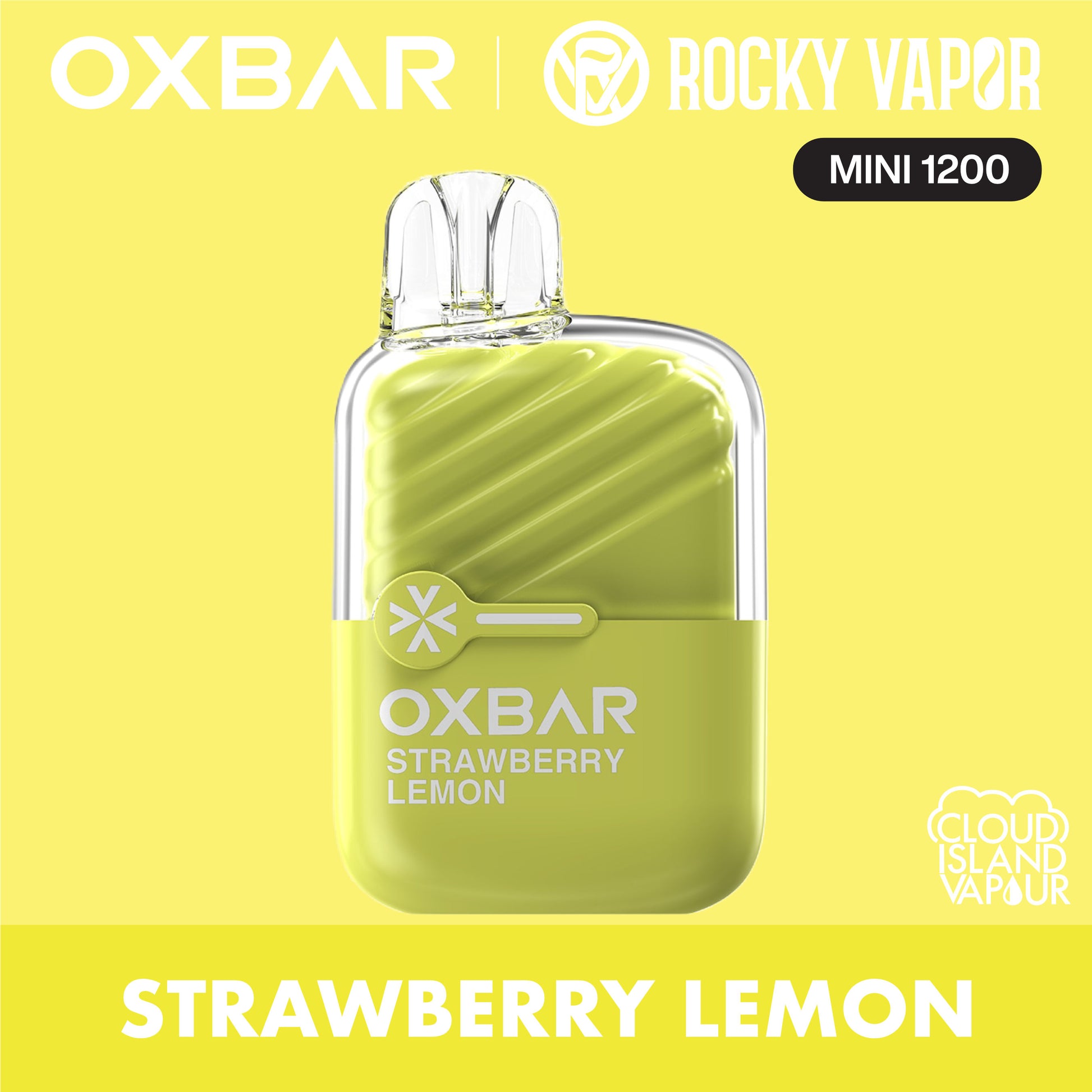 Rocky Vapor Oxbar Mini 1200 Strawberry Lemon