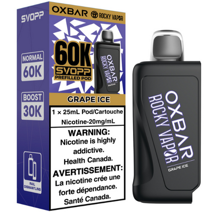 Rocky Vapor Oxbar Svopp 60K Grape Ice
