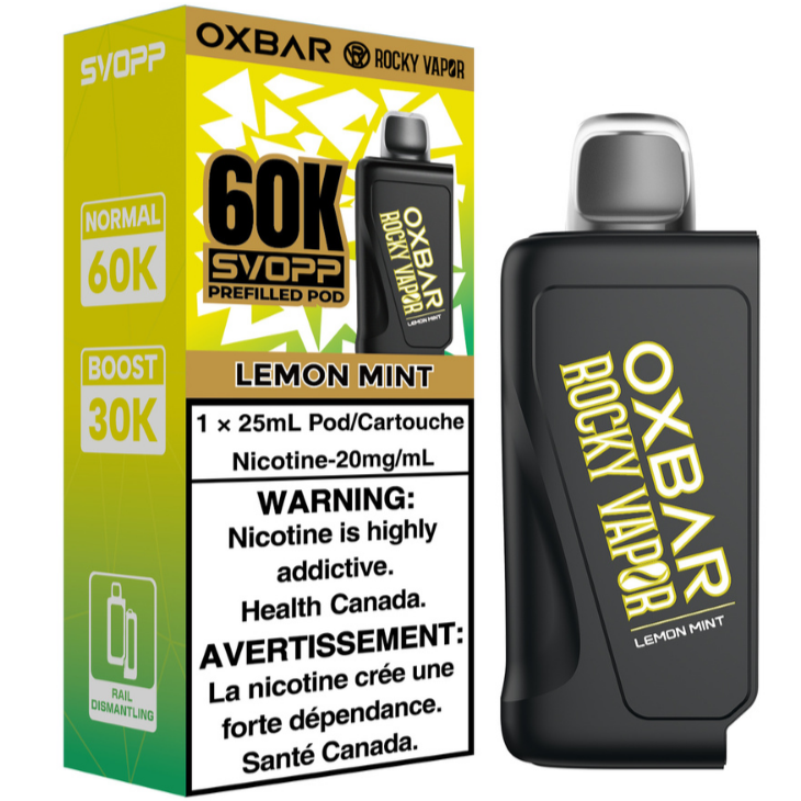 Rocky Vapor Oxbar Svopp 60K Lemon Mint
