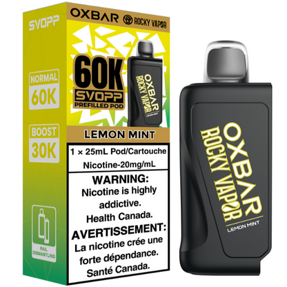 Rocky Vapor Oxbar Svopp 60K Lemon Mint