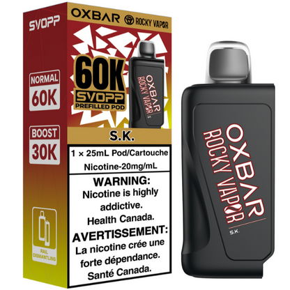 Rocky Vapor Oxbar Svopp 60K S.K.