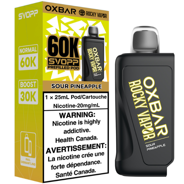 Rocky Vapor Oxbar Svopp 60K Sour Pineapple