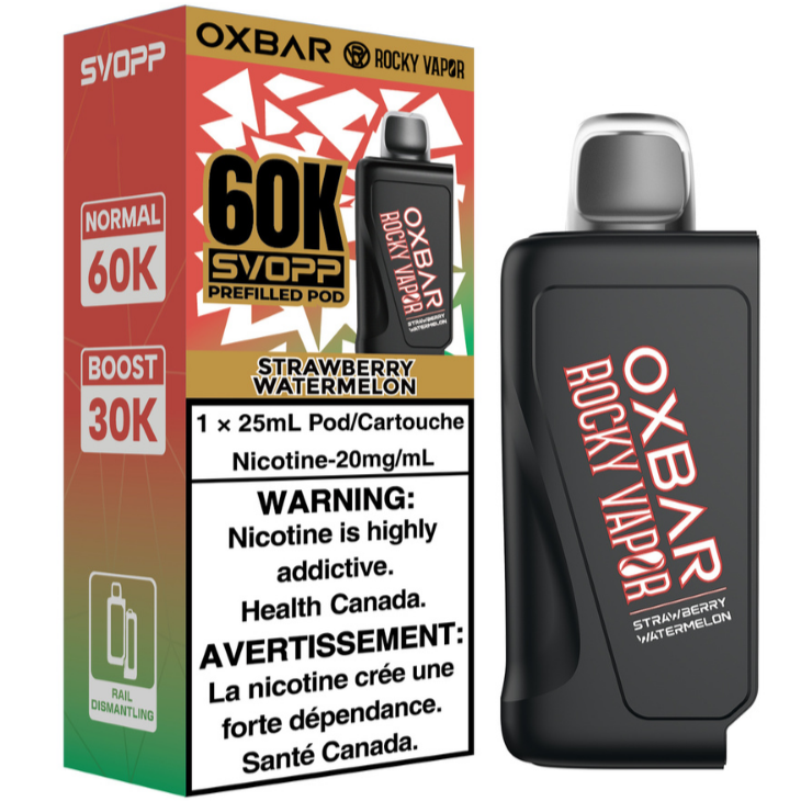 Rocky Vapor Oxbar Svopp 60K Strawberry Watermelon