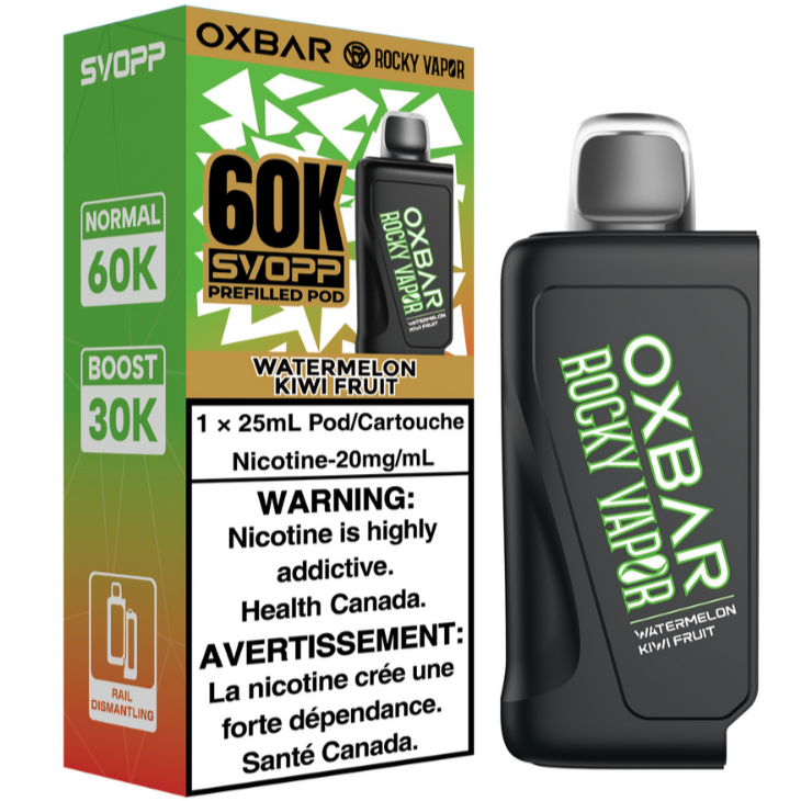 Rocky Vapor Oxbar Svopp 60K Watermelon Kiwi Fruit