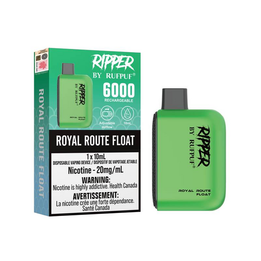 Rufpuf Ripper 6000 Disposable Vape flavour Royal Route Float