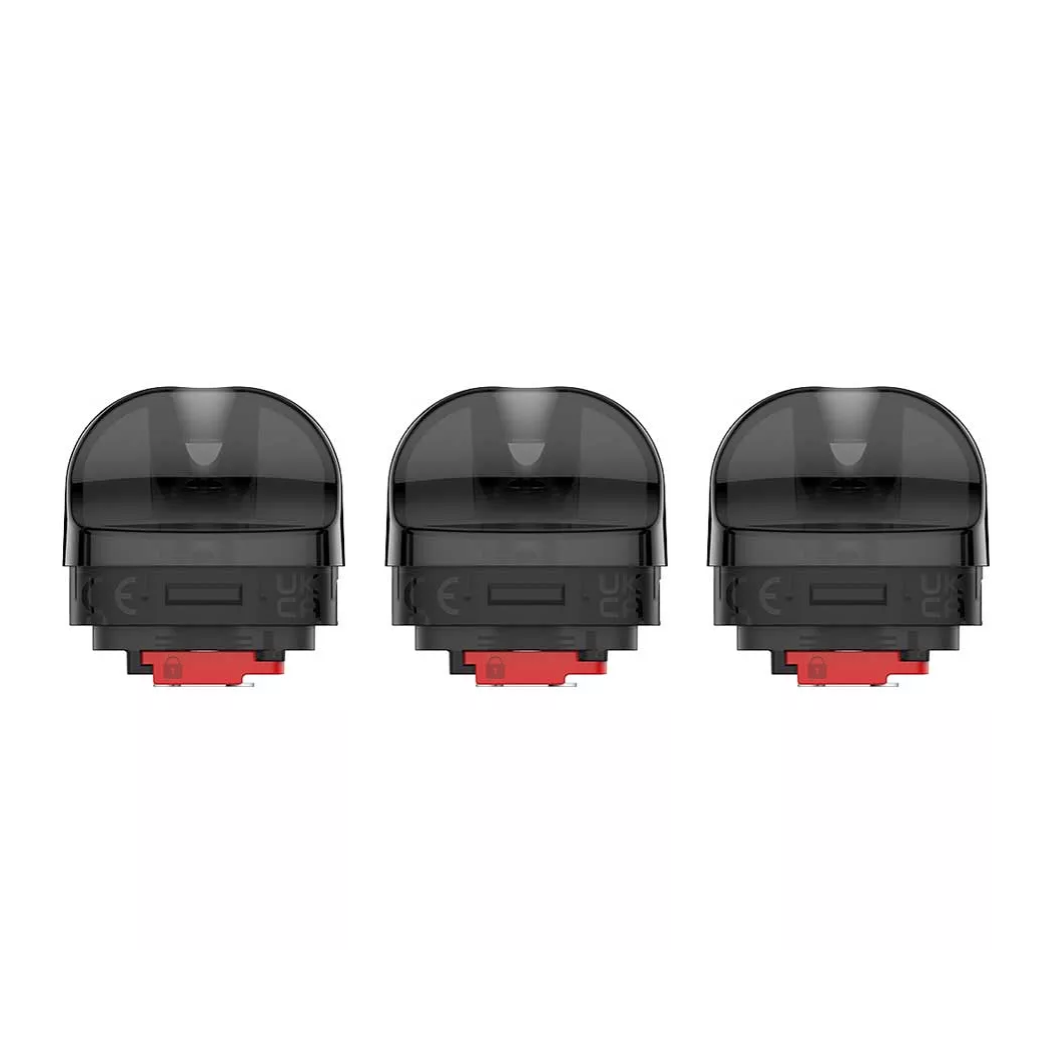 SMOK NORD GT Empty Replacement Pods Transparent Black 3-pack