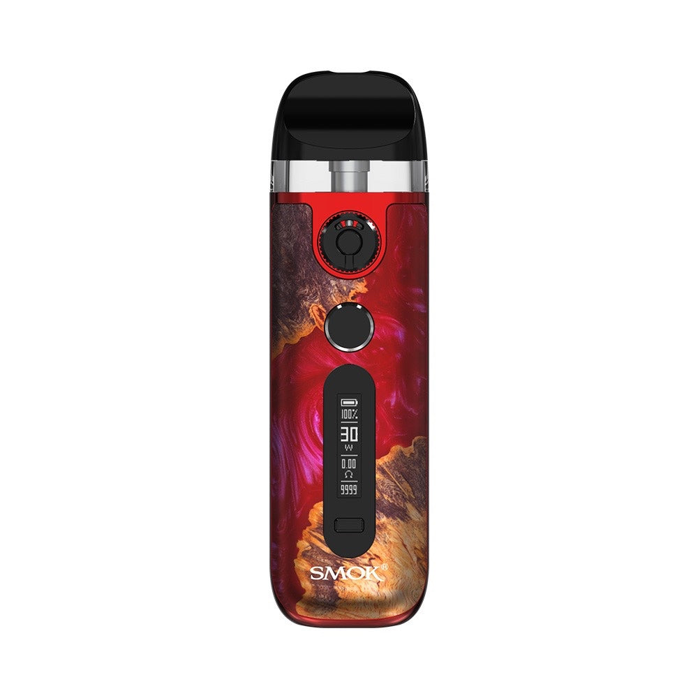 SMOK Novo 5 pod system vape device colour Red Stabilizing Wood 