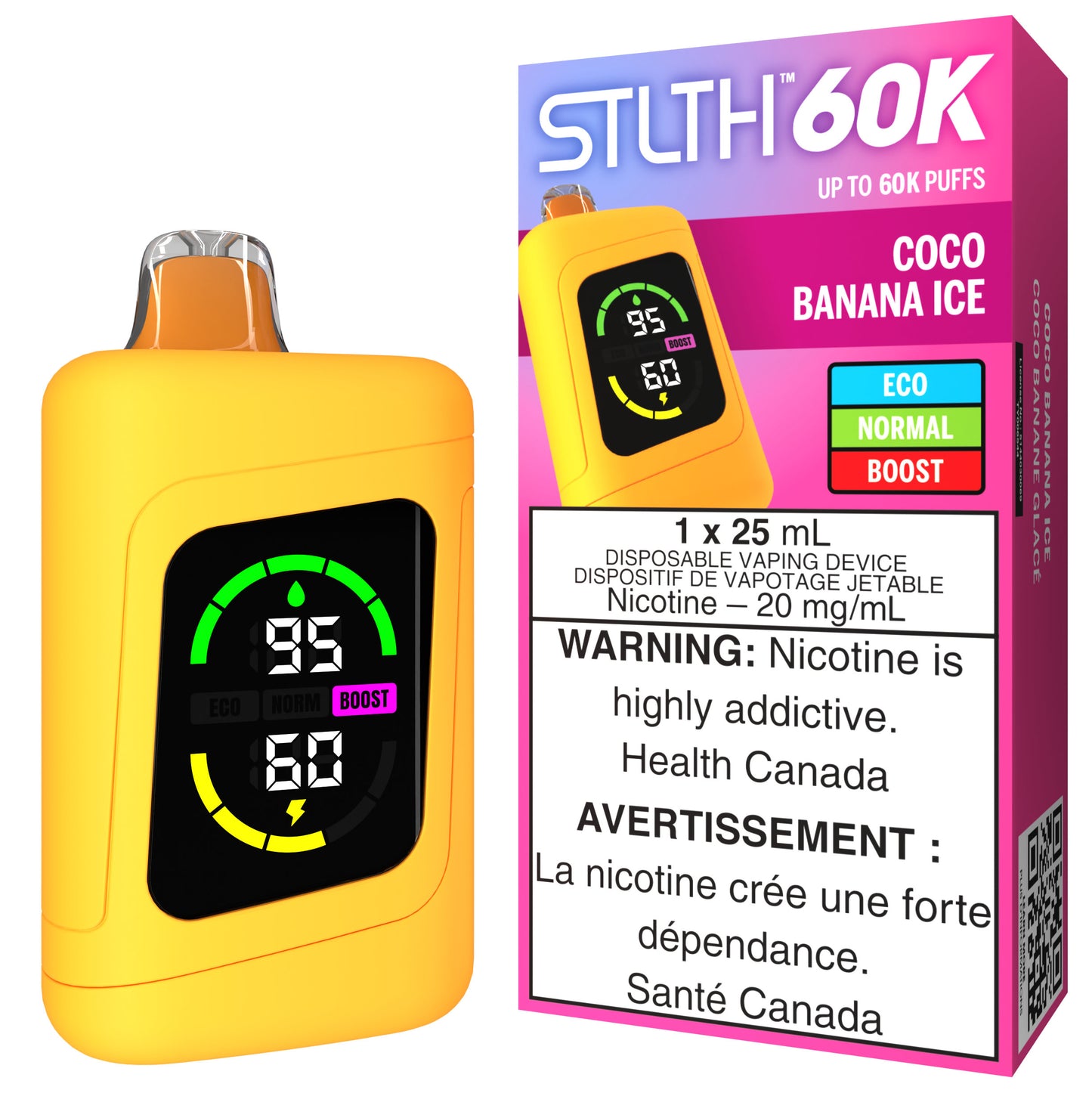 STLTH 60K Disposable Coco Banana Ice