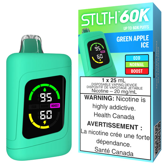 STLTH 60K Disposable Green Apple Ice