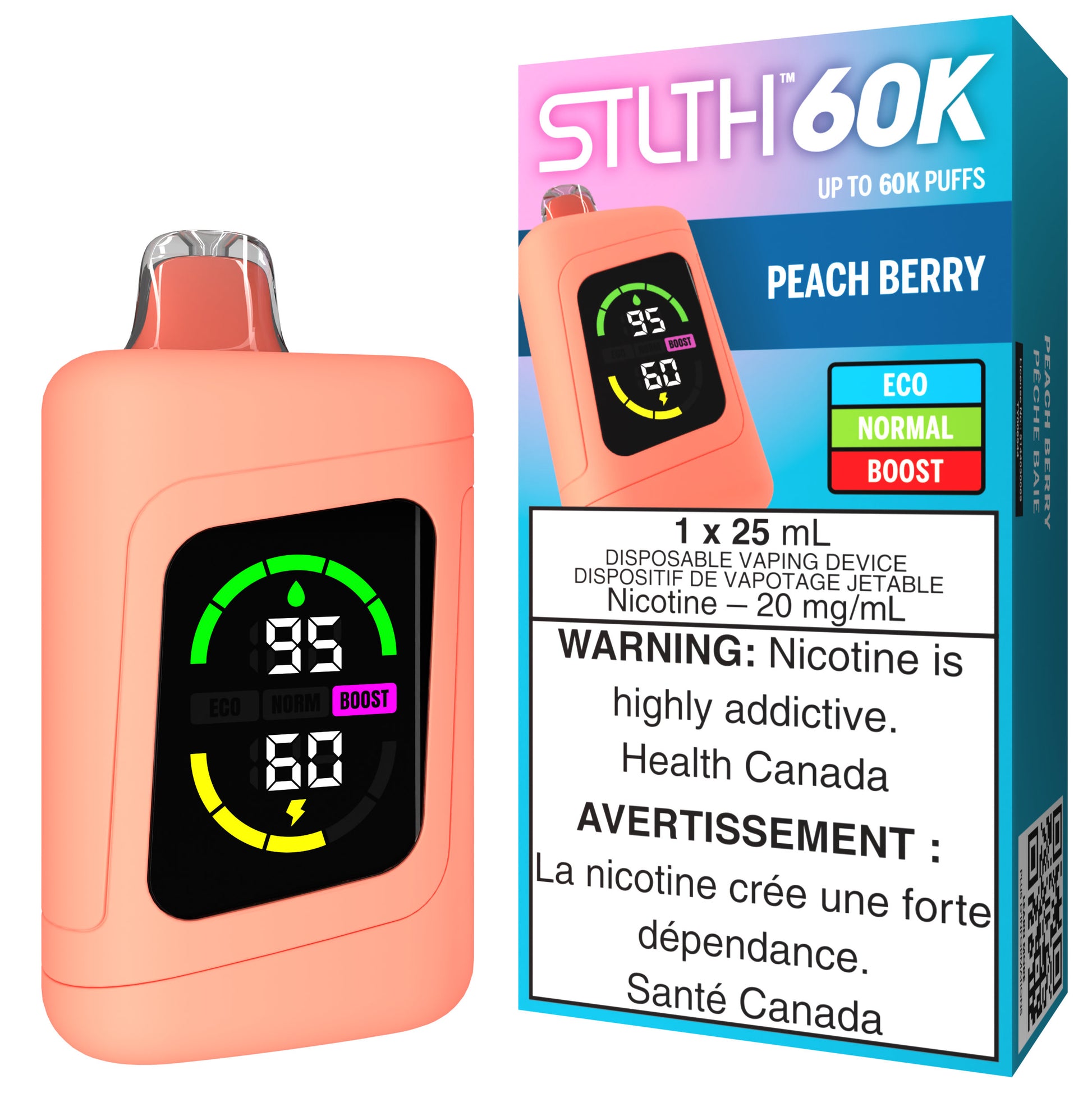 STLTH 60K Disposable Peach Berry