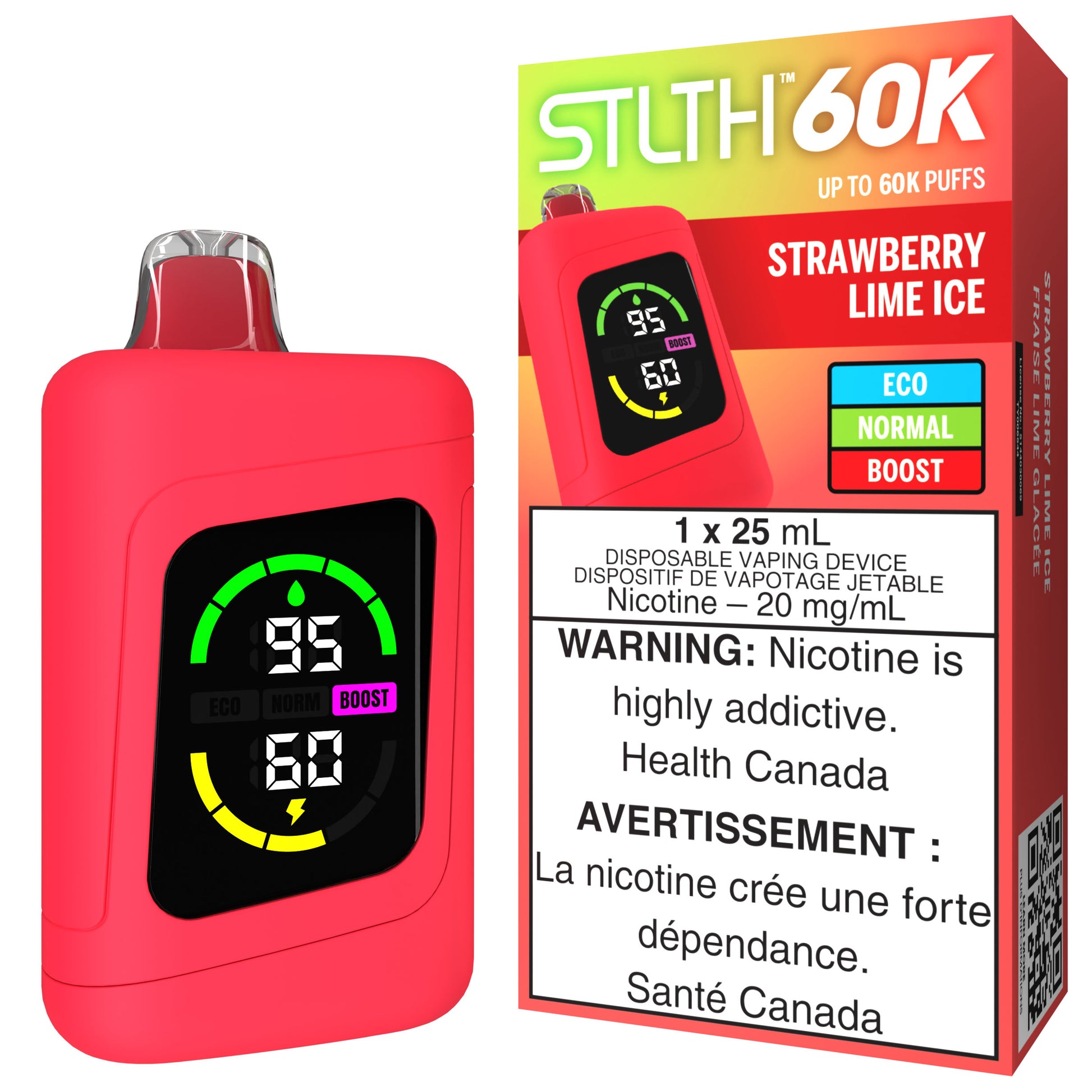 STLTH 60K Disposable Strawberry Lime Ice