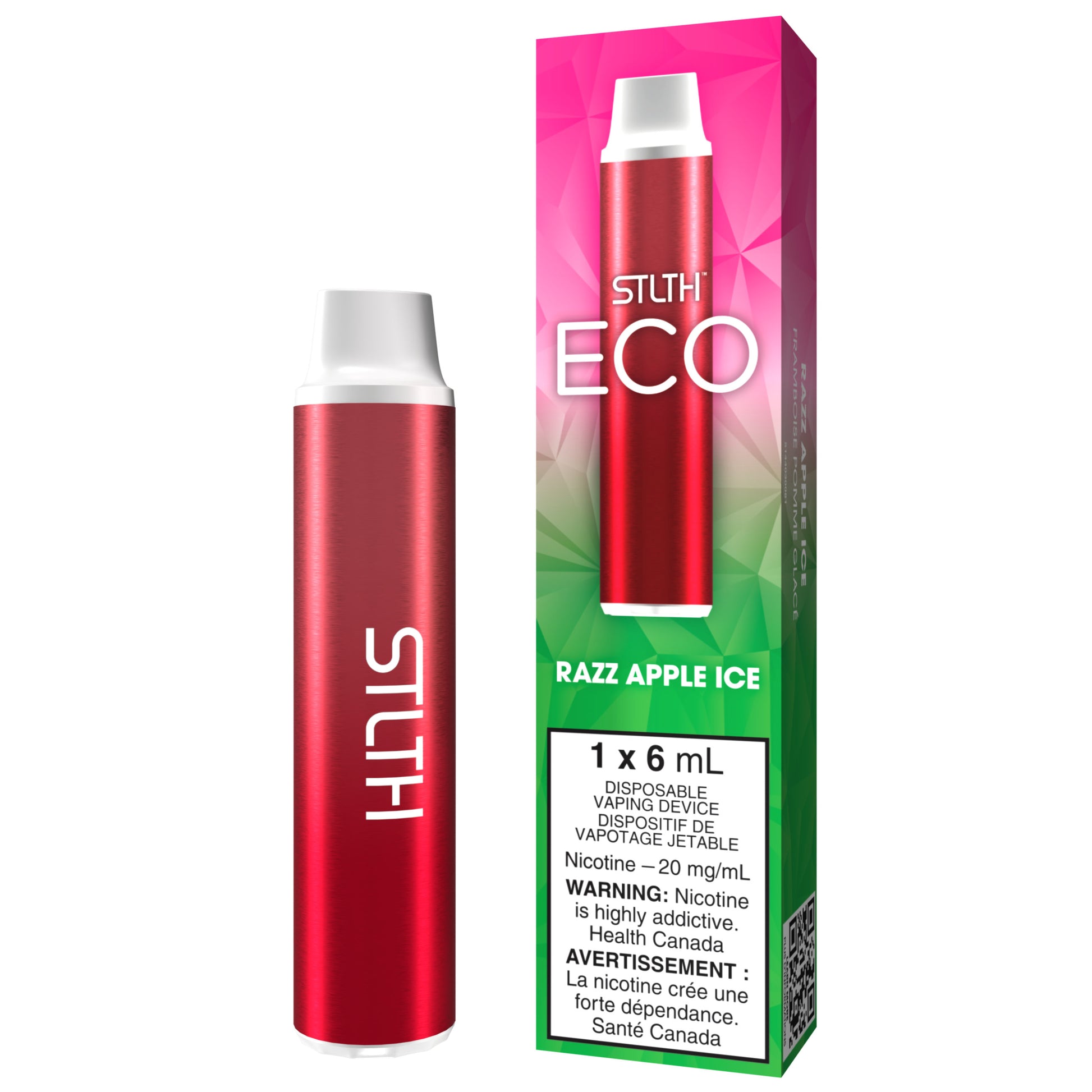 STLTH ECO Disposable Vape Razz Apple Ice