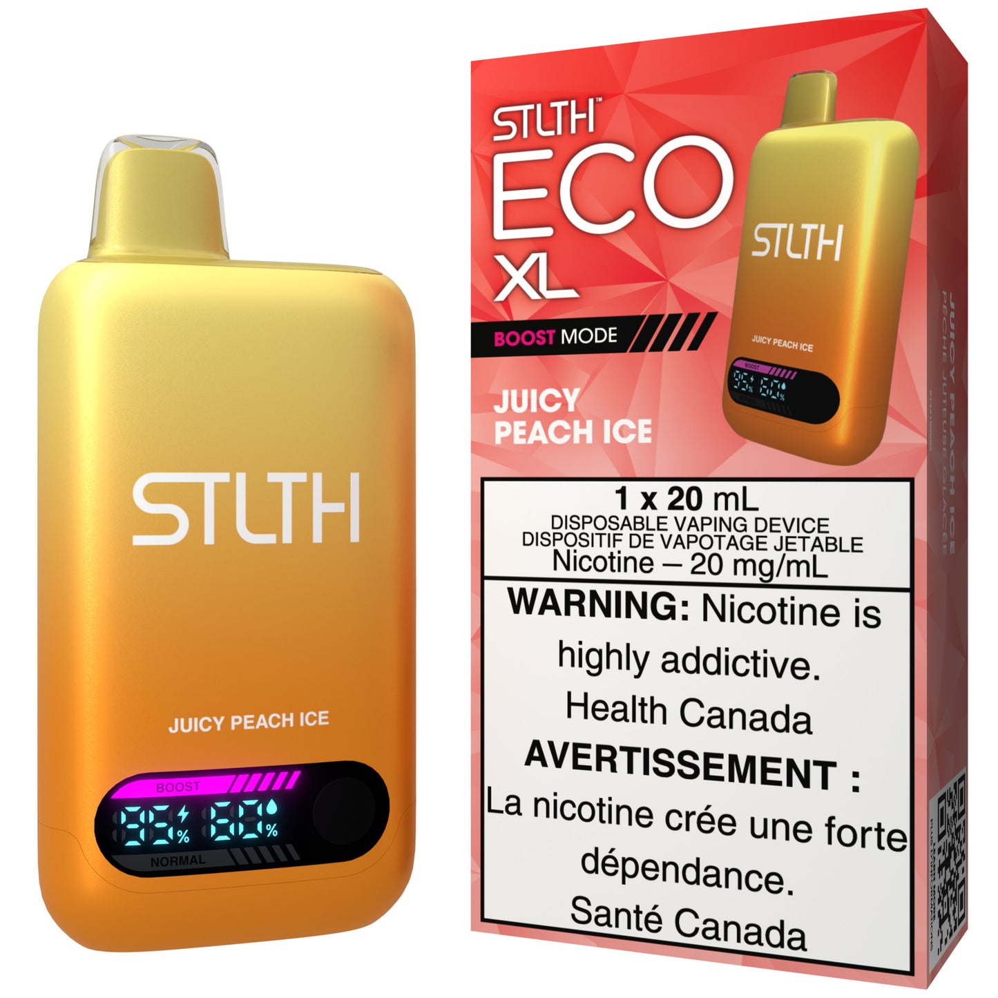 STLTH ECO XL Disposable Vape Juicy Peach Ice