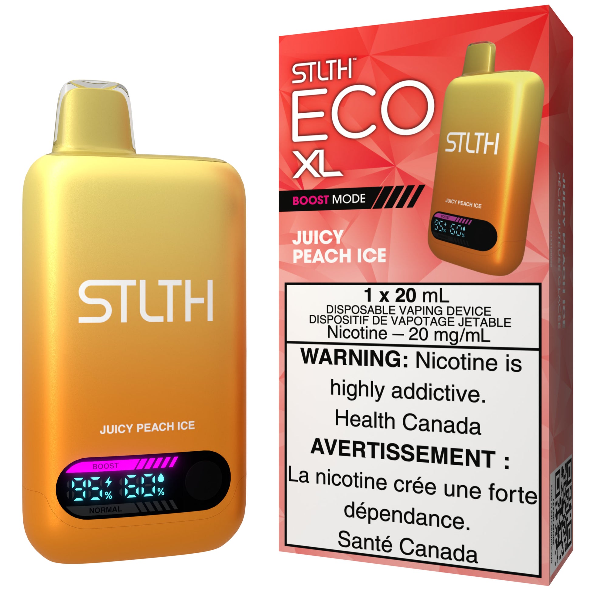 STLTH ECO XL Disposable Vape Juicy Peach Ice