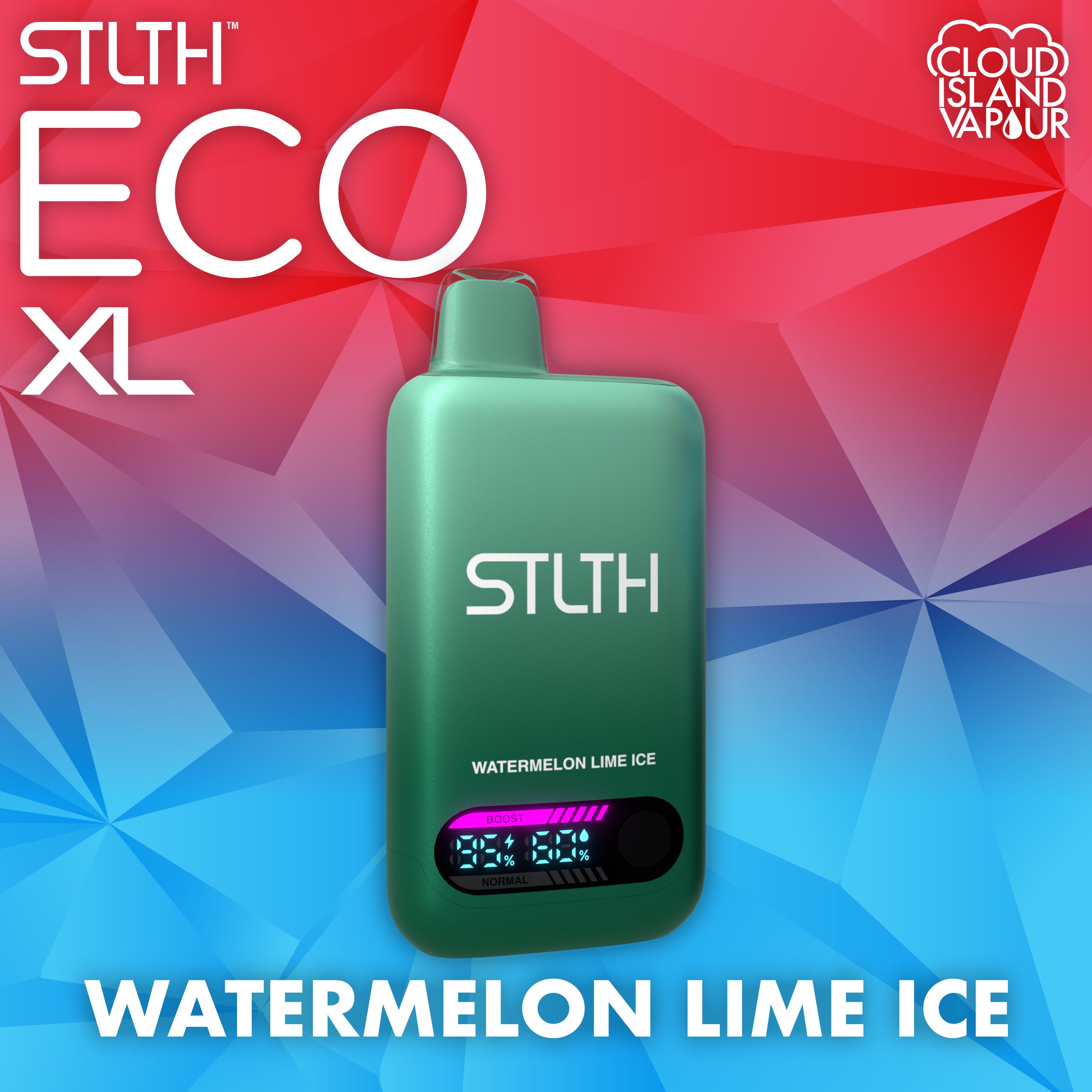STLTH ECO XL Disposable Vape - Watermelon Lime Ice – Cloud Island Vapour