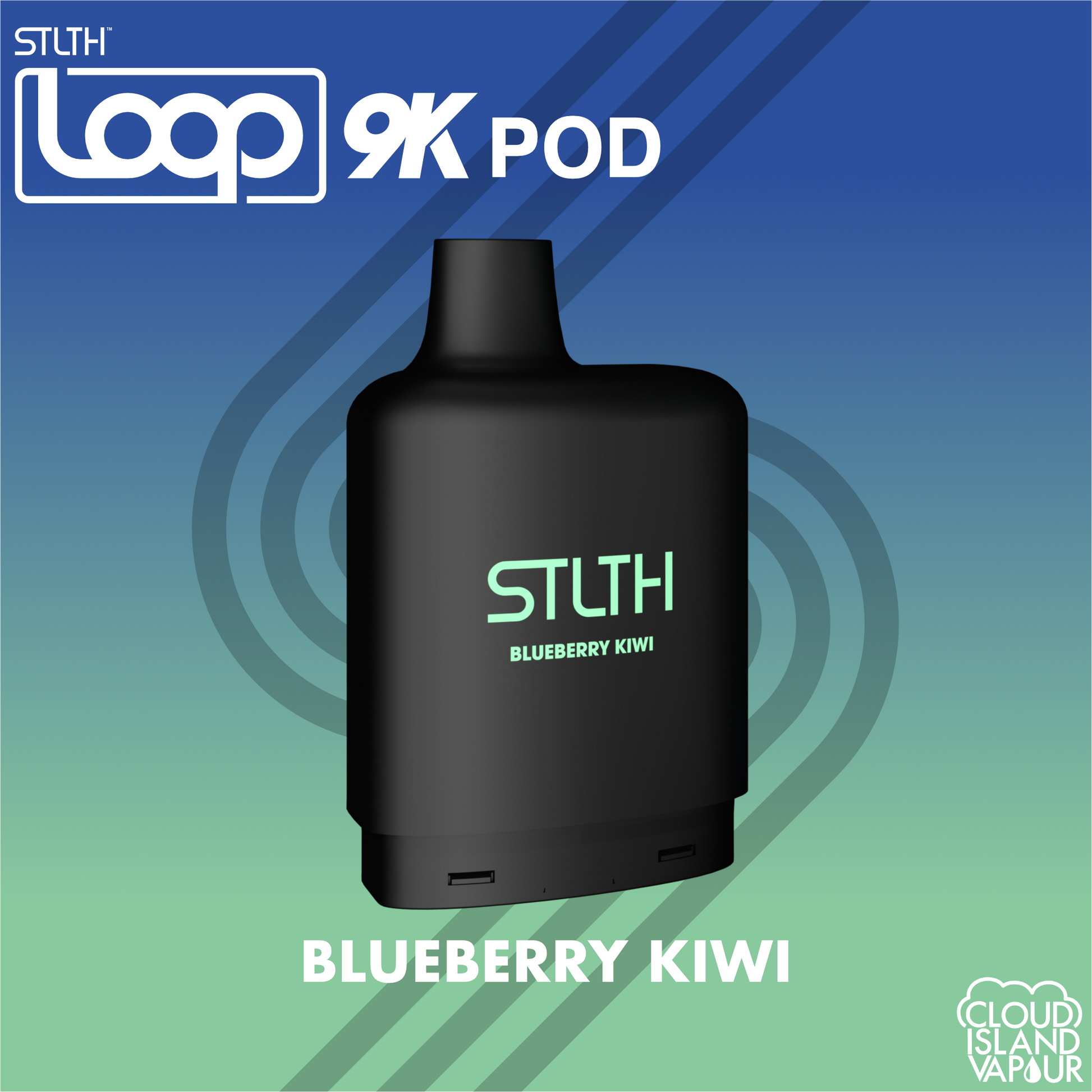 STLTH LOOP 9K Pod Pack Blueberry Kiwi