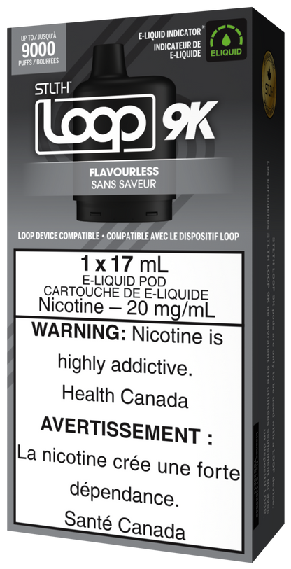 STLTH LOOP 9K Pod Pack Box Packaging Flavourless