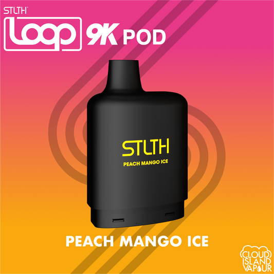 STLTH LOOP 9K Pod Pack Peach Mango Ice