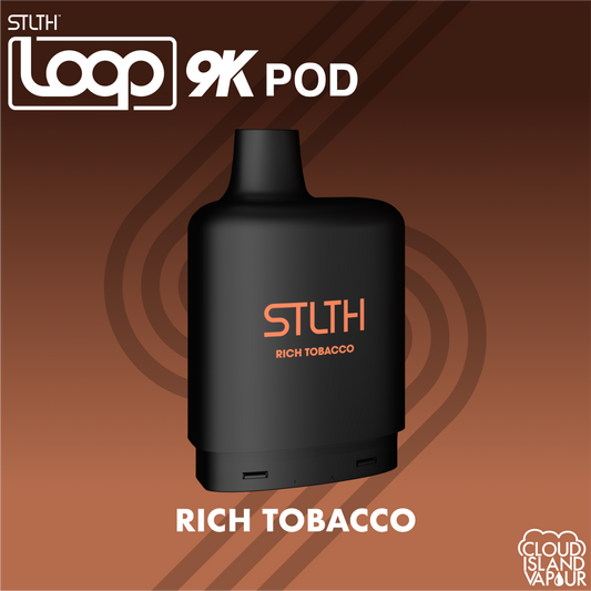 STLTH LOOP 9K Pod Pack Rich Tobacco