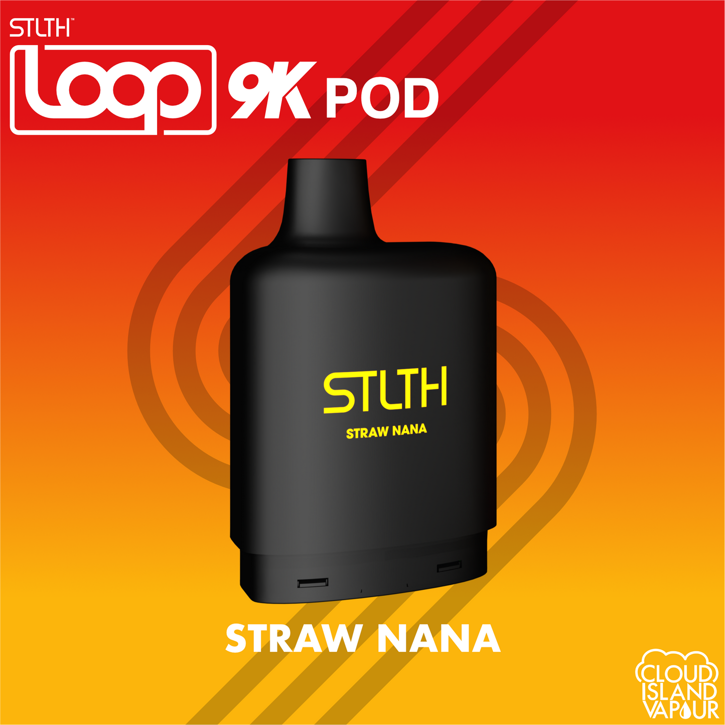 STLTH LOOP 9K Pod Pack Straw Nana