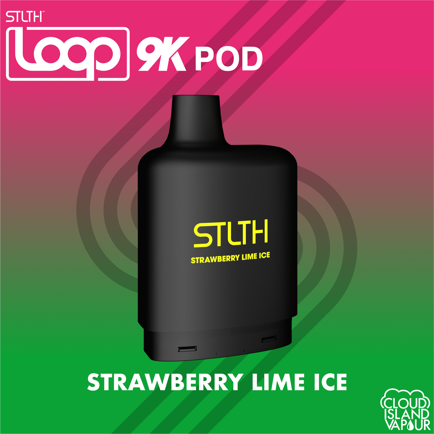 STLTH LOOP 9K Pod Pack Strawberry Lime Ice