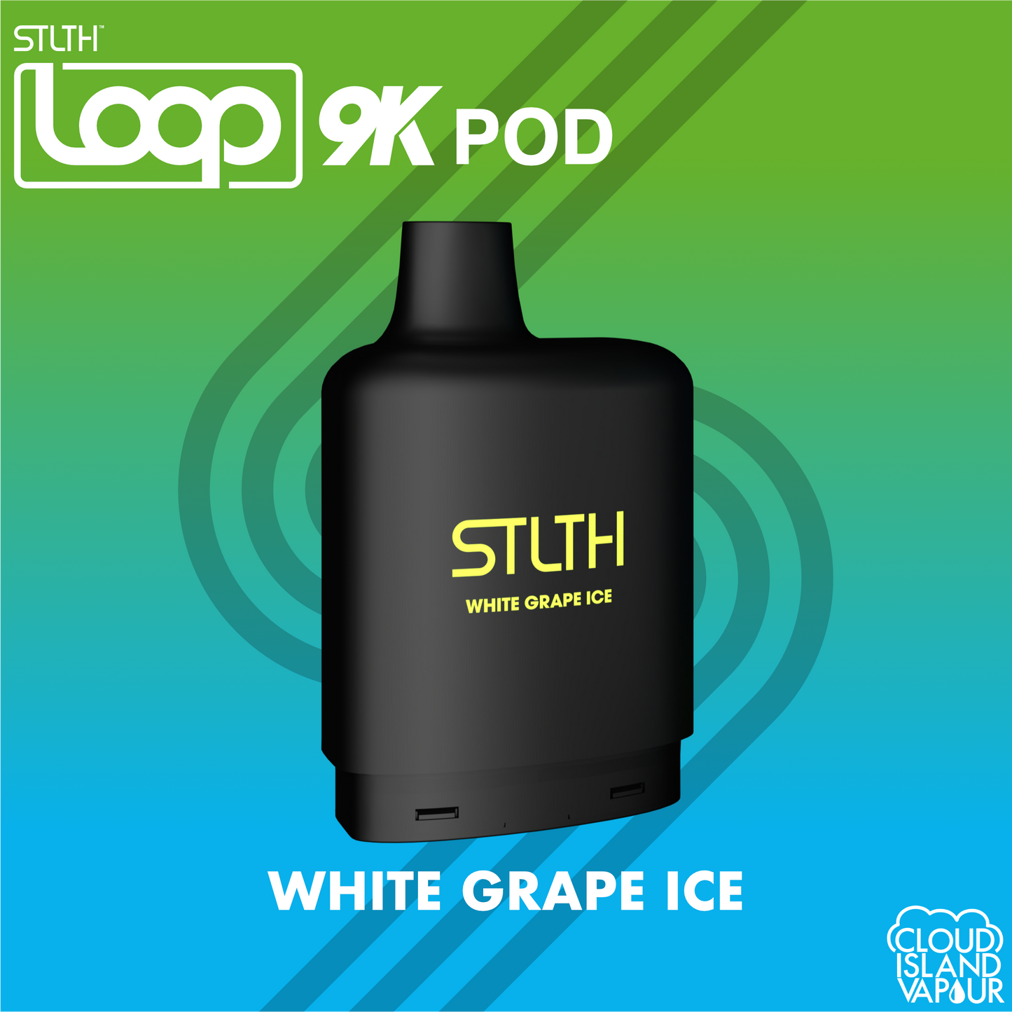 STLTH LOOP 9K Pod Pack White Grape Ice