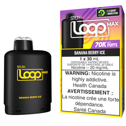 STLTH LOOP MAX 70K Pod Pack - Banana Berry Ice