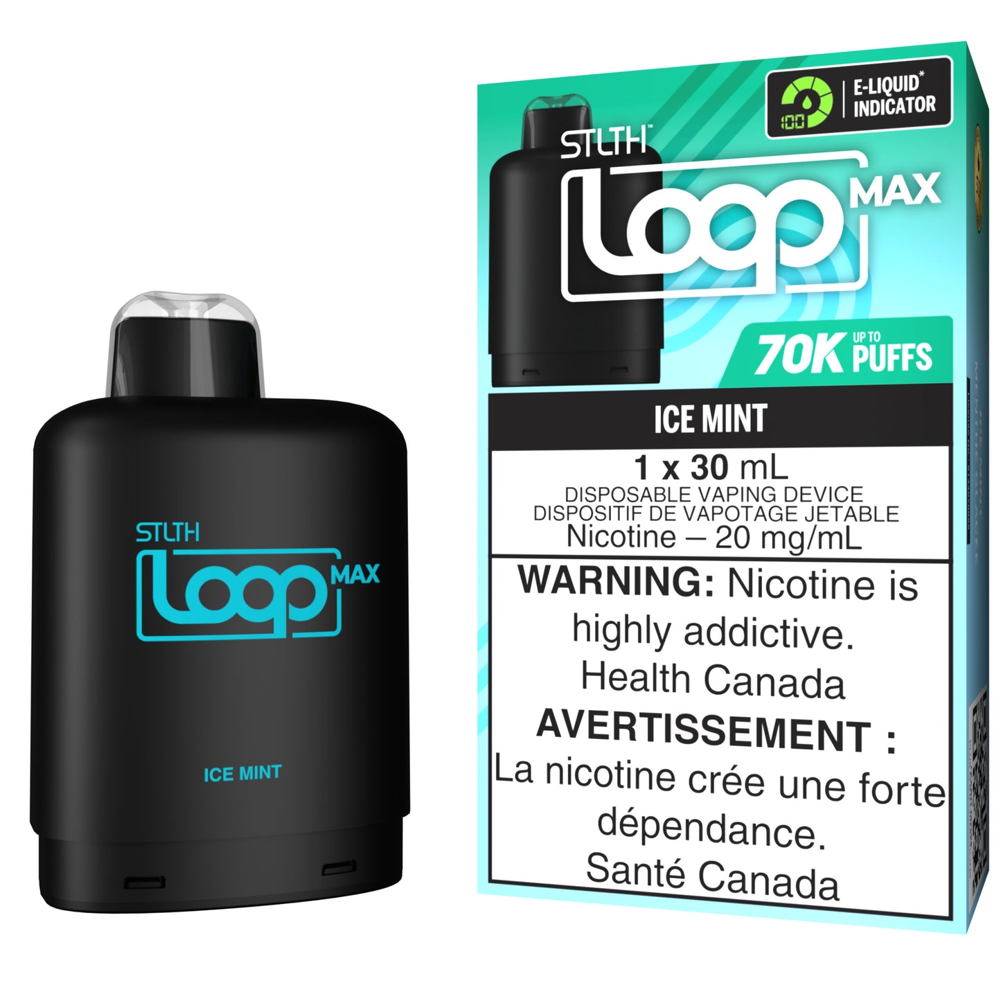 STLTH LOOP MAX 70K Pod Pack - Ice Mint