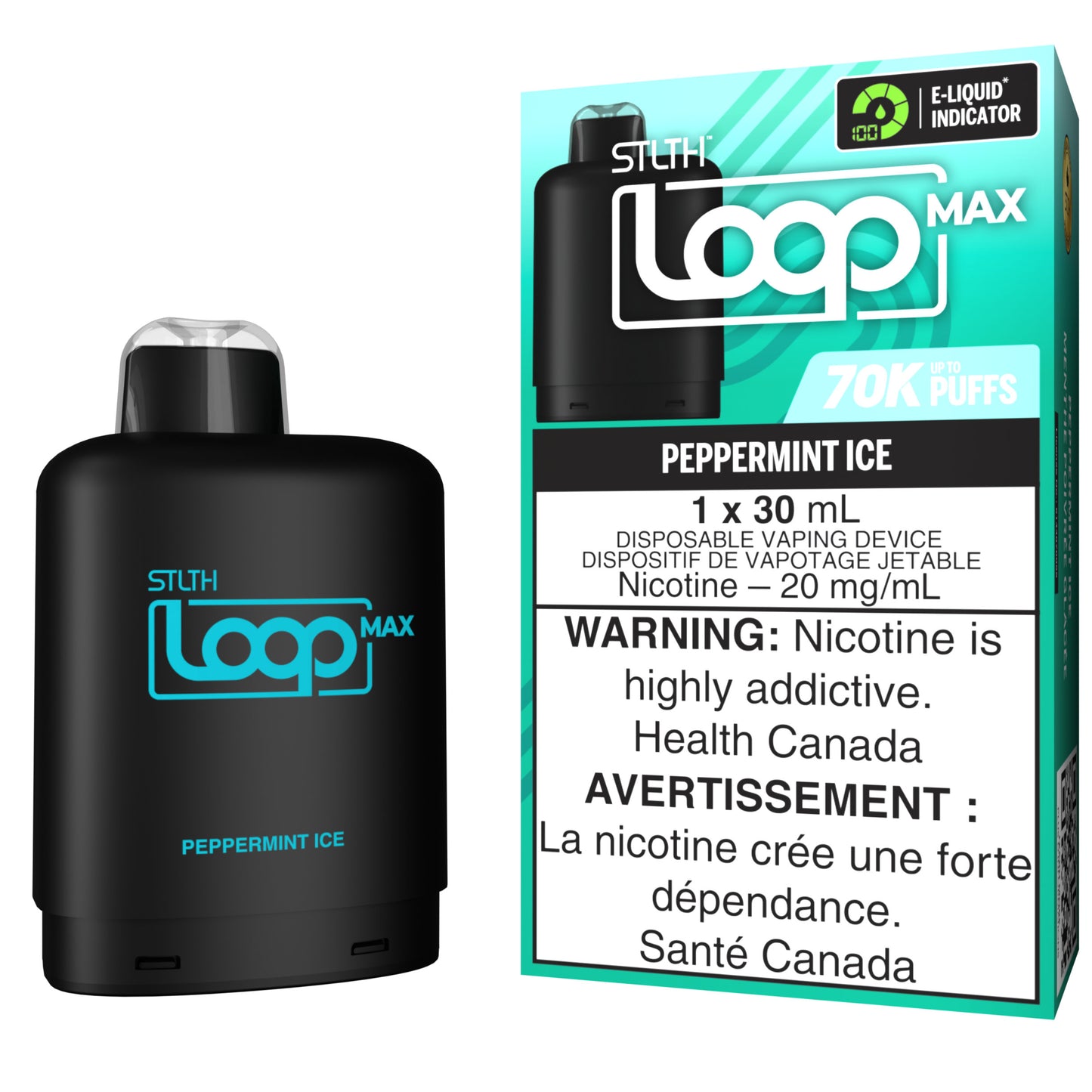 STLTH LOOP MAX 70K Pod Pack - Peppermint Ice