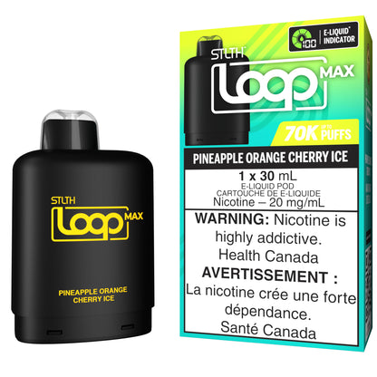 STLTH LOOP MAX 70K Pod Pack Pineapple Orange Cherry Ice