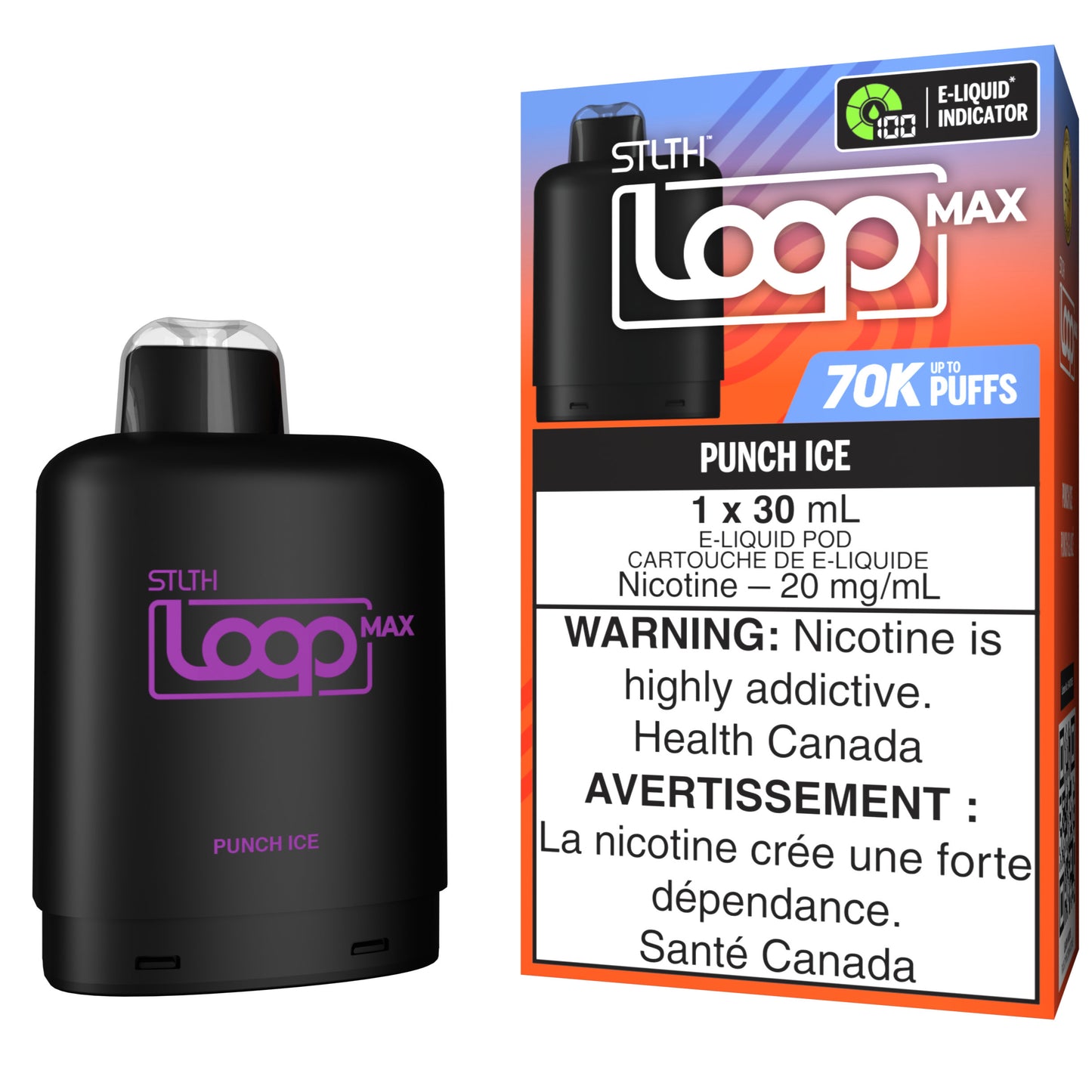 STLTH LOOP MAX 70K Pod Pack Punch Ice