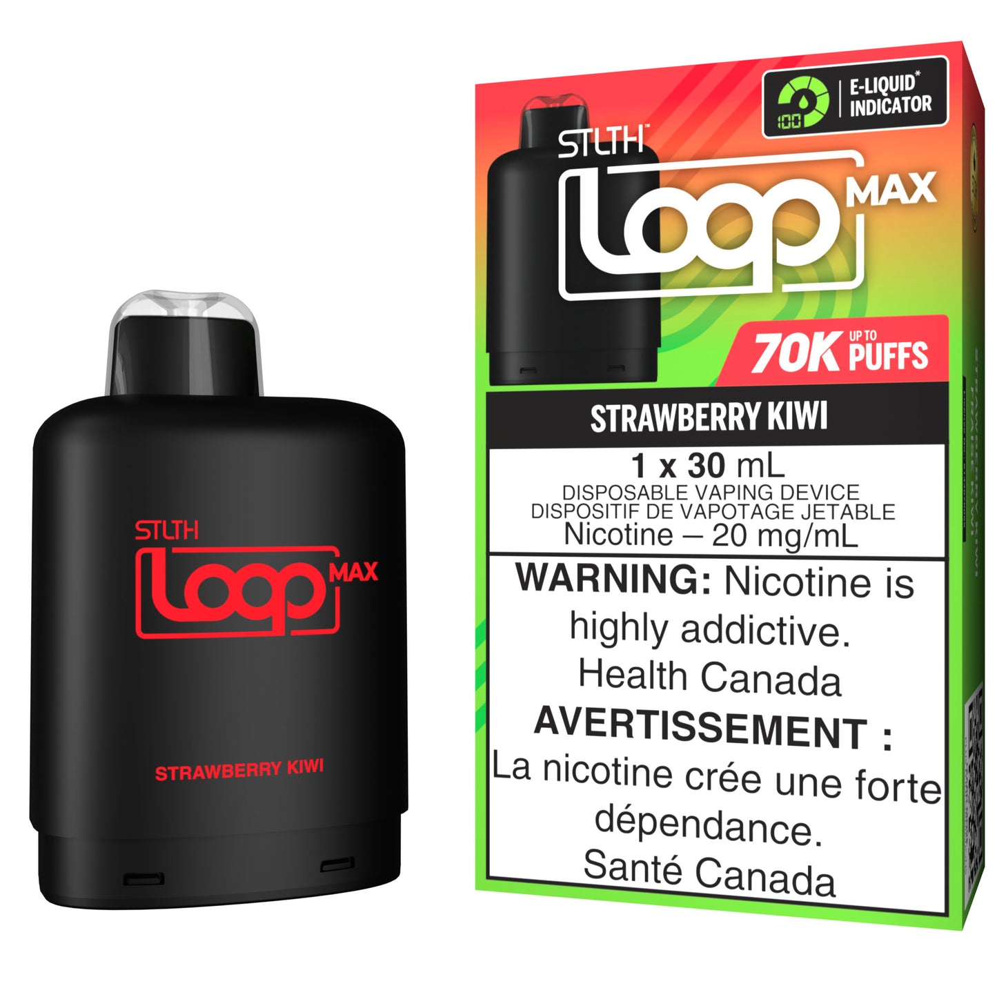 STLTH LOOP MAX 70K Pod Pack - Strawberry Kiwi