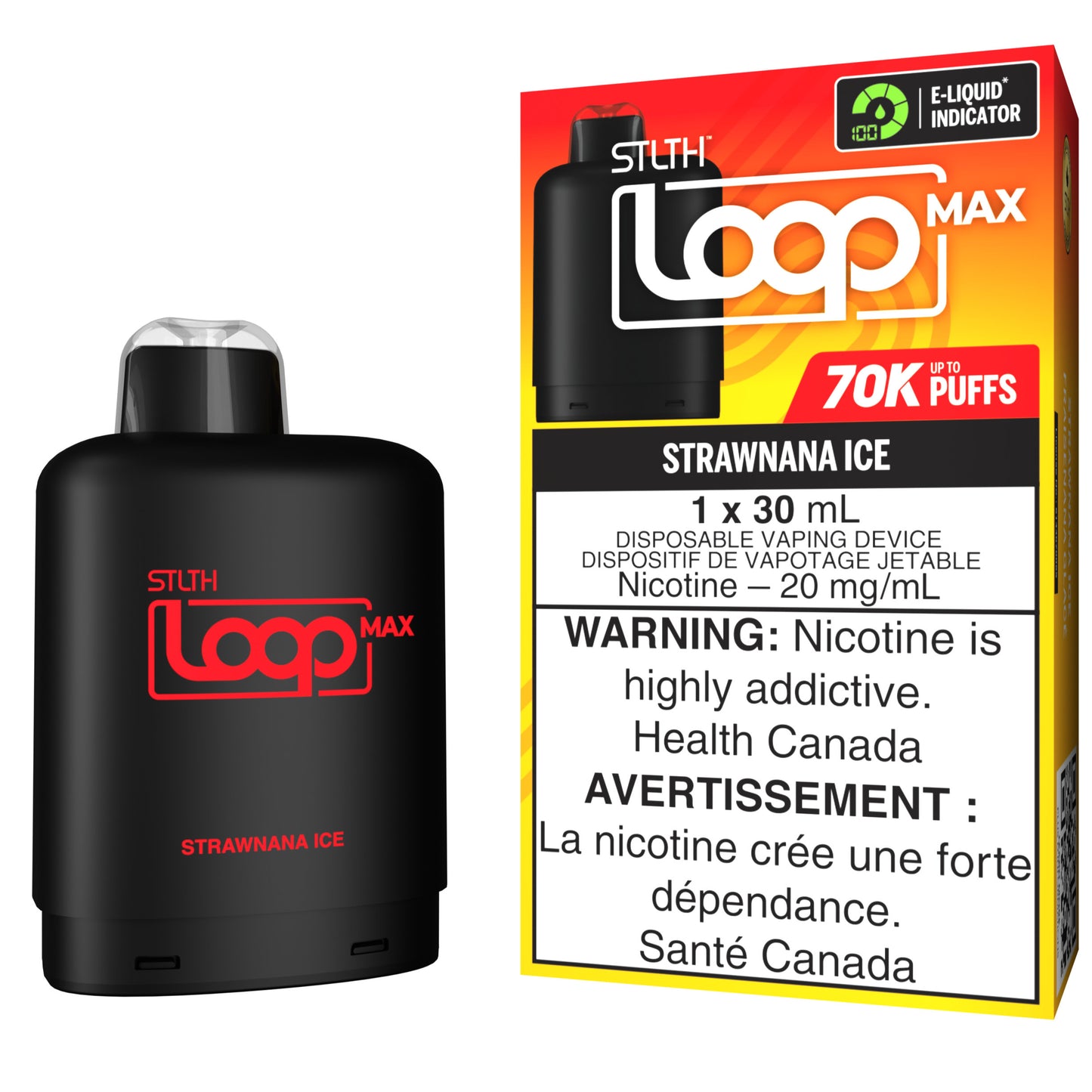 STLTH LOOP MAX 70K Pod Pack - Strawnana Ice