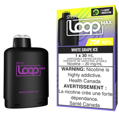 STLTH LOOP MAX 70K Pod Pack - White Grape Ice