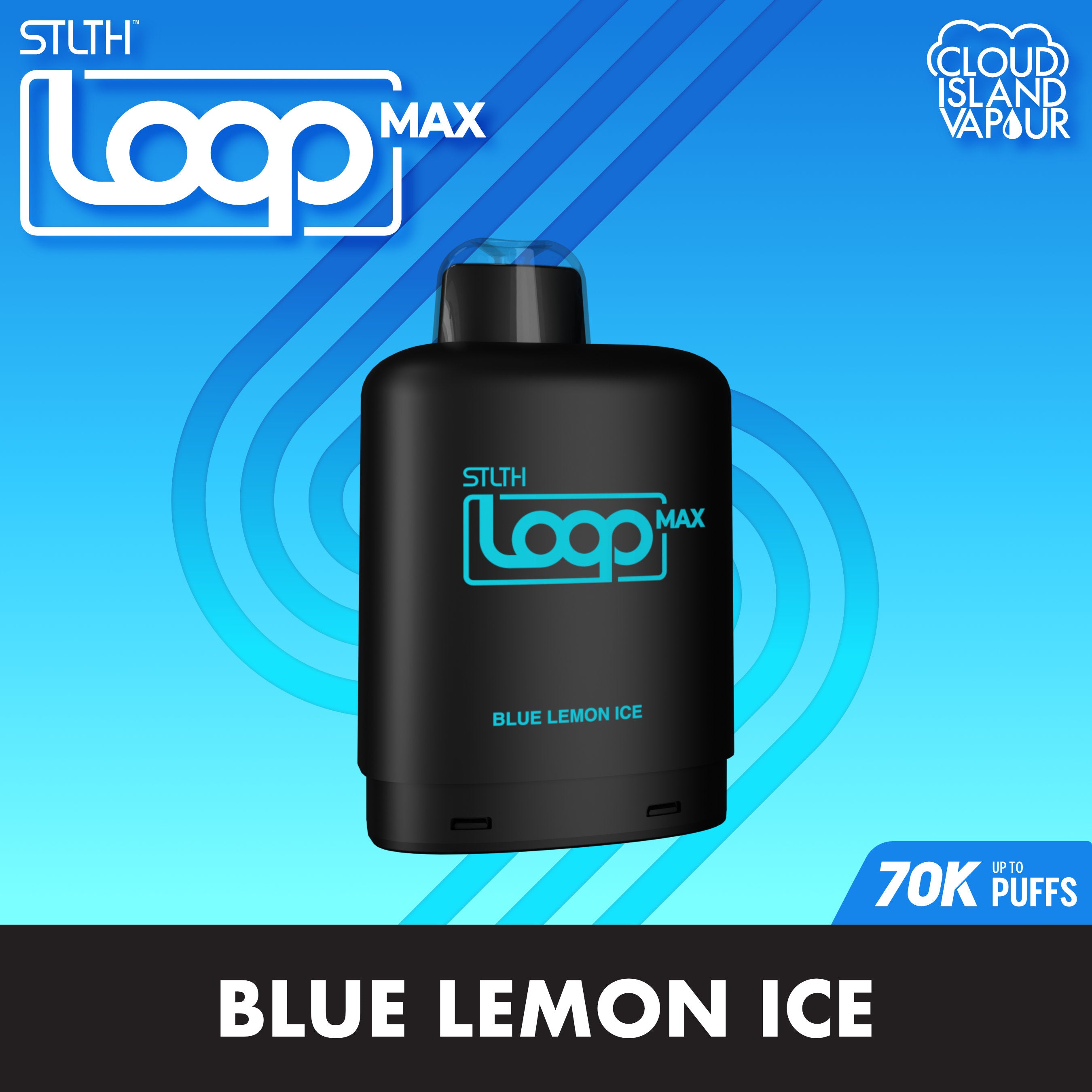 STLTH LOOP MAX 70K Pod Pack - Blue Lemon Ice – Cloud Island Vapour