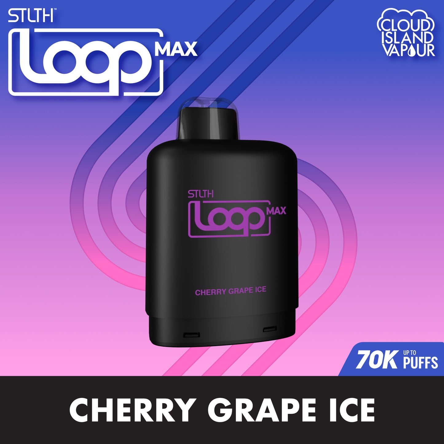 STLTH LOOP MAX Pod Pack Cherry Grape Ice