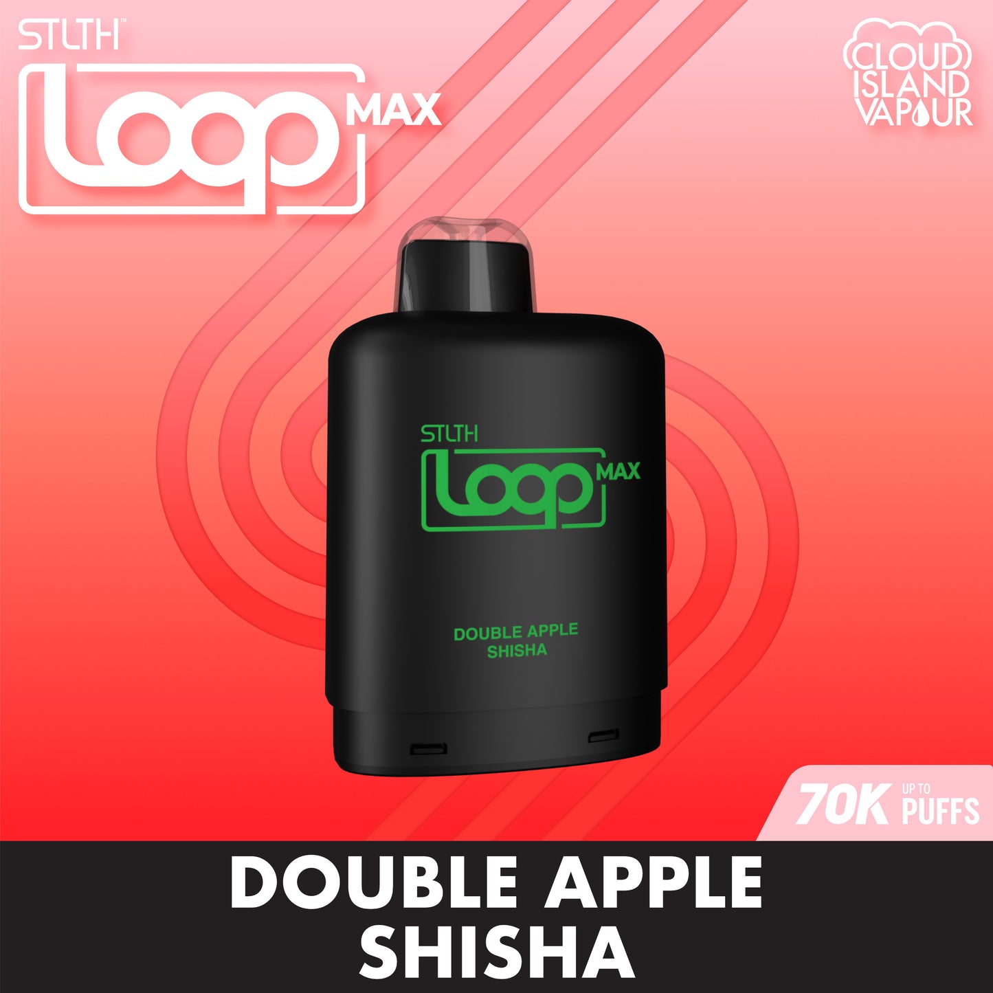 STLTH LOOP MAX 70K Pod Pack - Double Apple Shisha