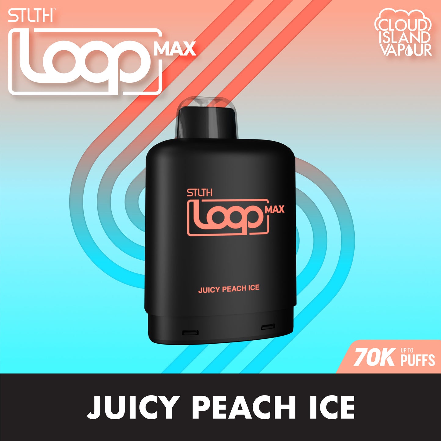 STLTH LOOP MAX Pod Pack Juicy Peach Ice