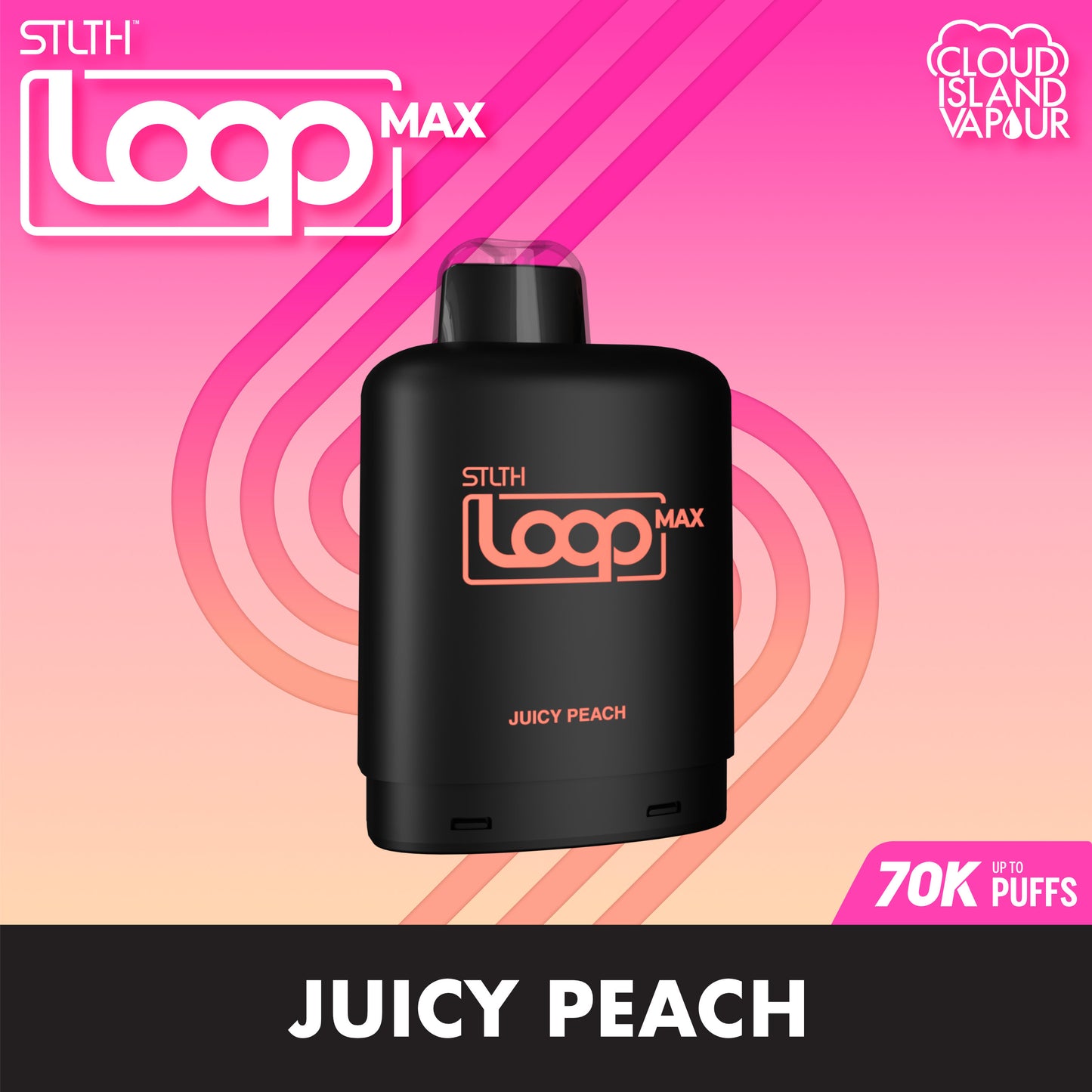 STLTH LOOP MAX 70K Pod Pack - Juicy Peach