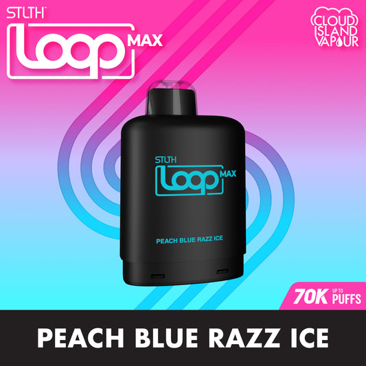 STLTH LOOP MAX Pod Pack Peach Blue Razz Ice