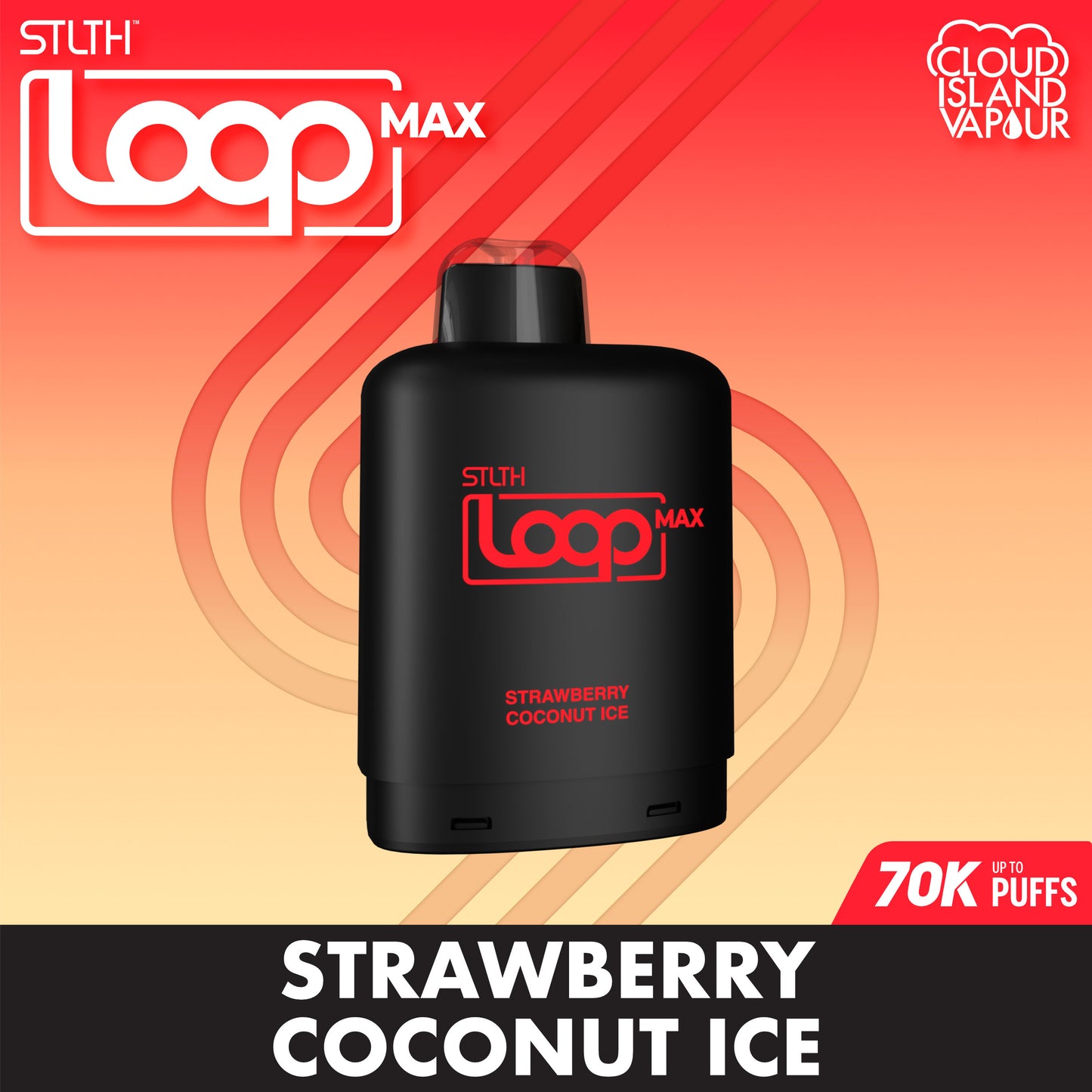 STLTH LOOP MAX 70K Pod Pack - Strawberry Coconut Ice