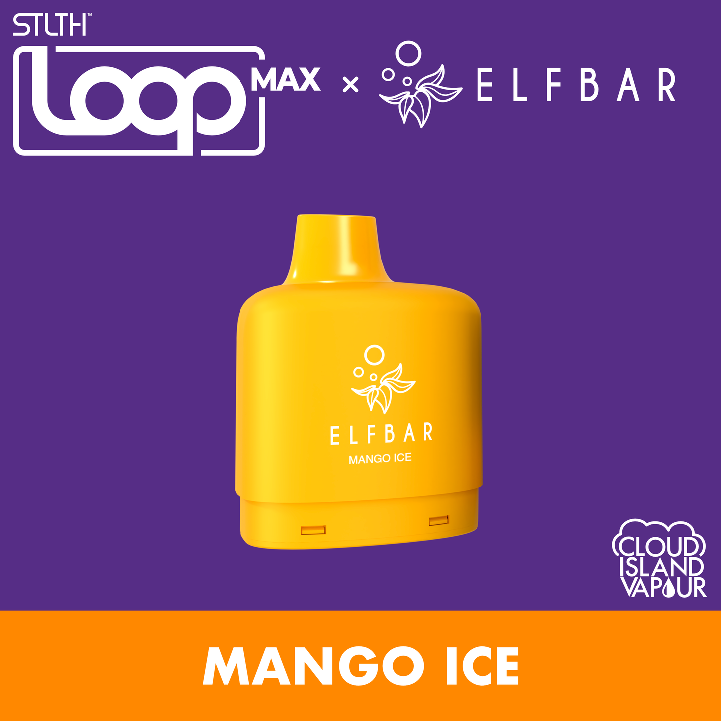 STLTH LOOP MAX X ELFBAR Pod Pack Mango Ice