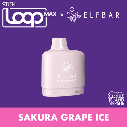 STLTH LOOP MAX X ELFBAR Pod Pack Sakura Grape Ice