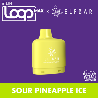 STLTH LOOP MAX X ELFBAR Pod Pack Sour Pineapple Ice