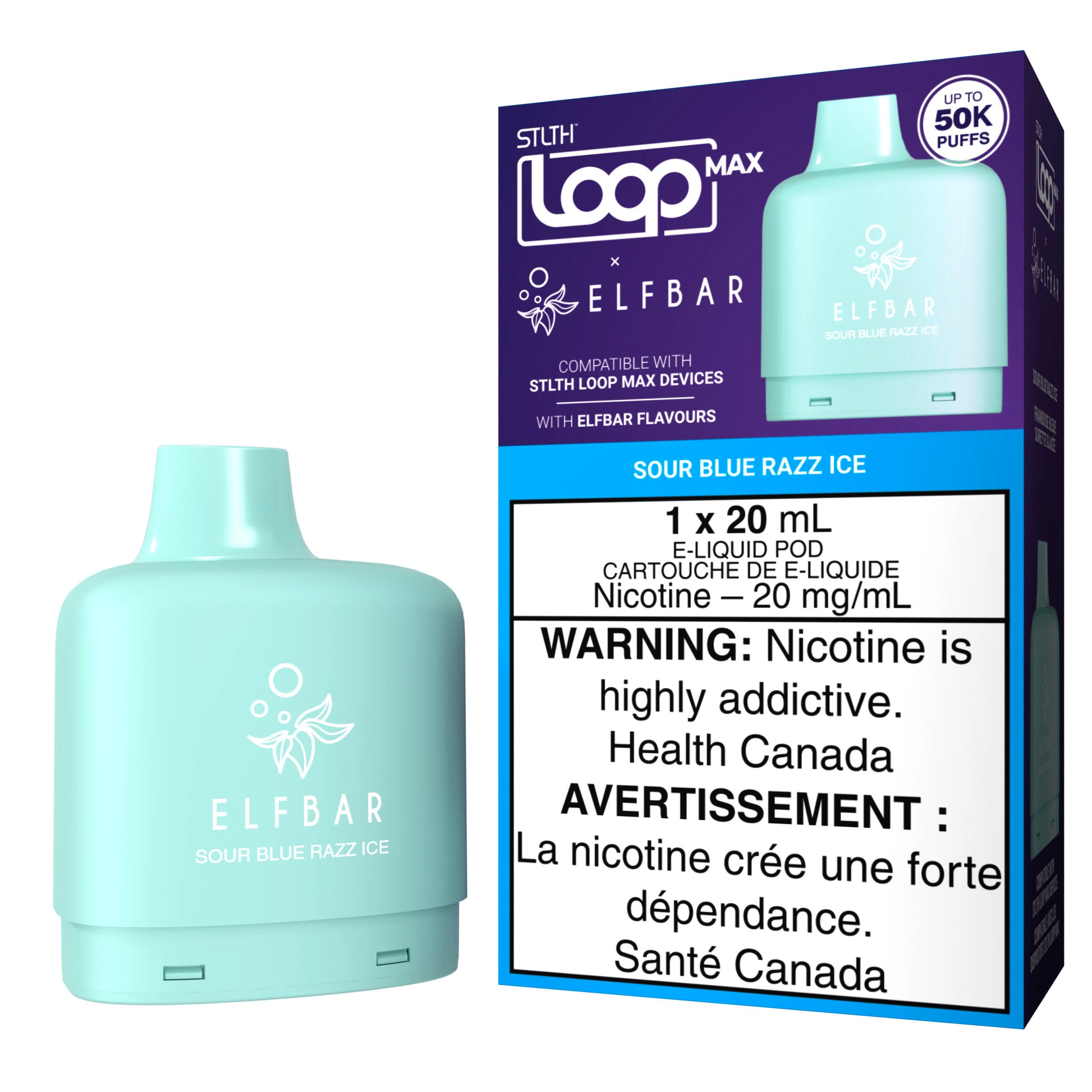 STLTH LOOP MAX X ELFBAR Sour Blue Razz Ice