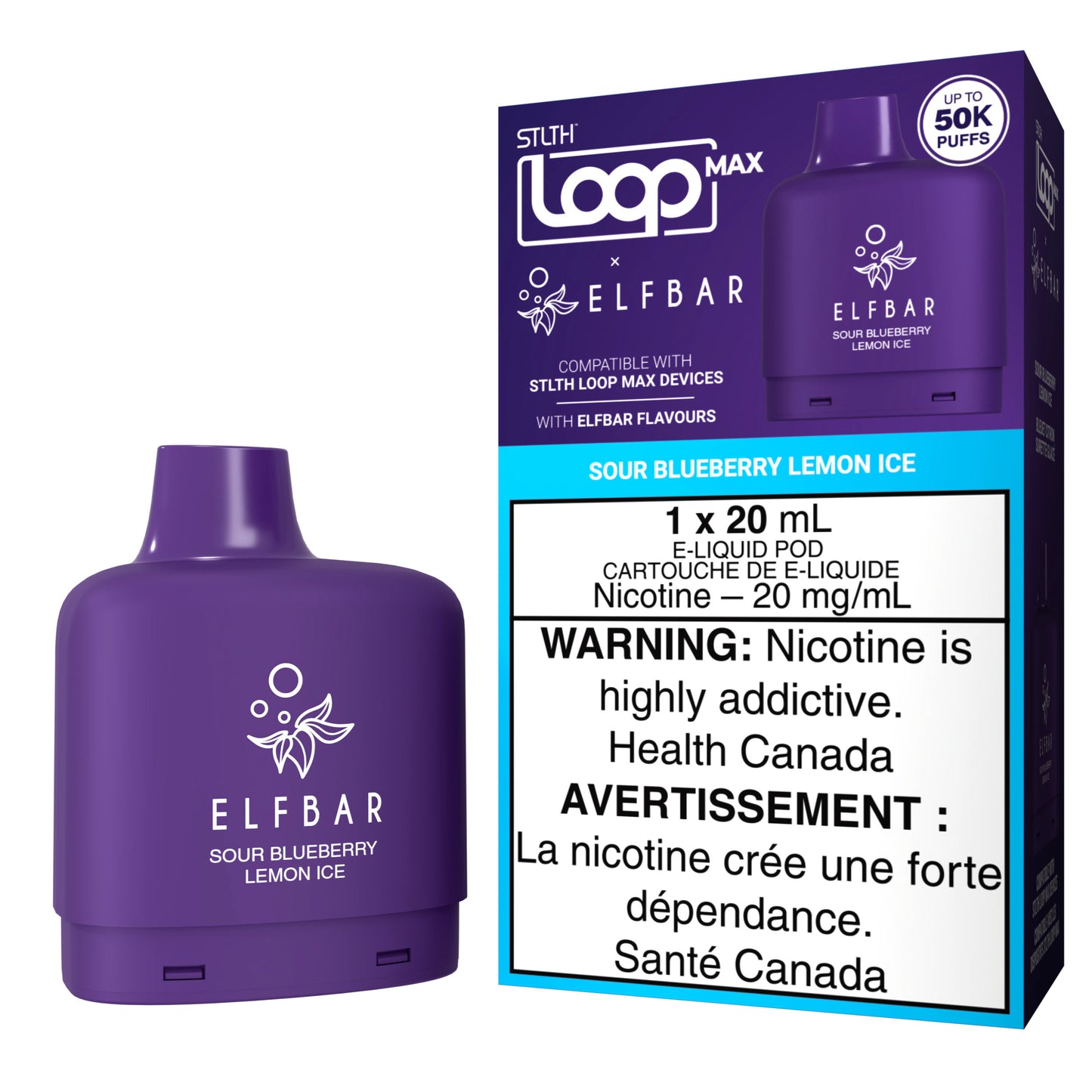 STLTH LOOP MAX X ELFBAR Sour Blueberry Lemon Ice