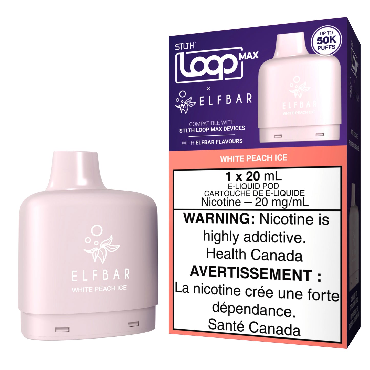 STLTH LOOP MAX X ELFBAR White Peach Ice