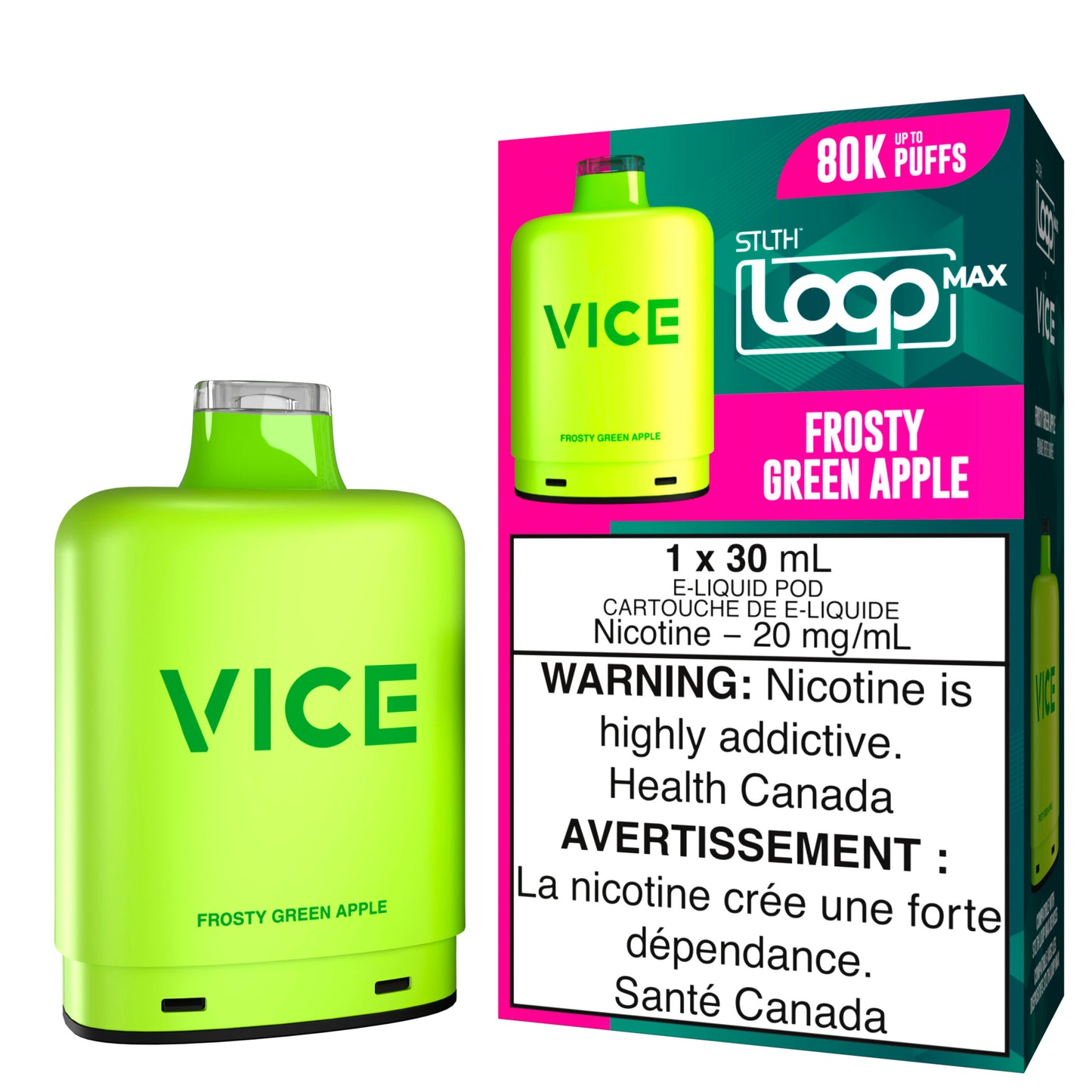 STLTH LOOP MAX X VICE Frosty Green Apple