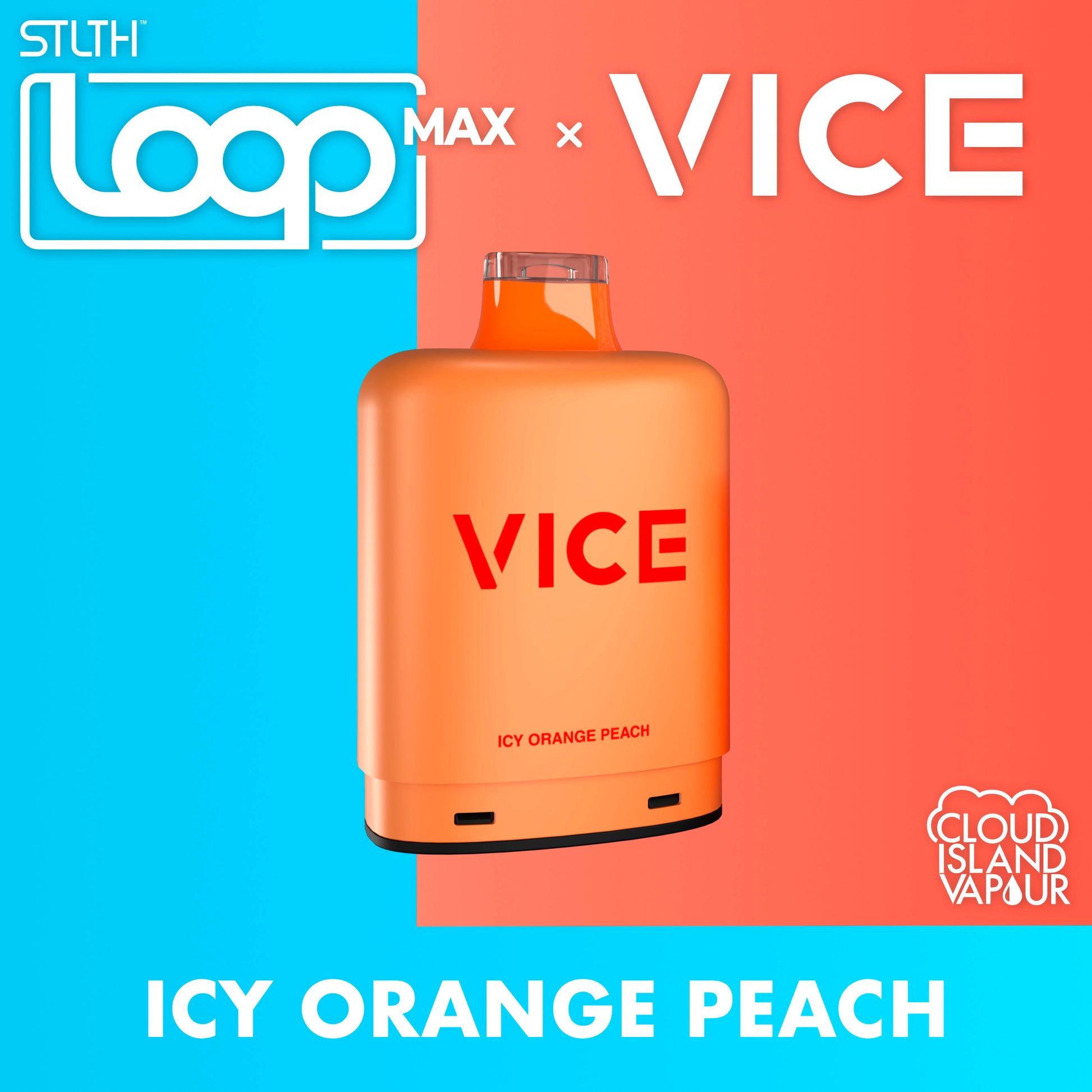 STLTH LOOP MAX X VICE Pod Pack Icy Orange Peach