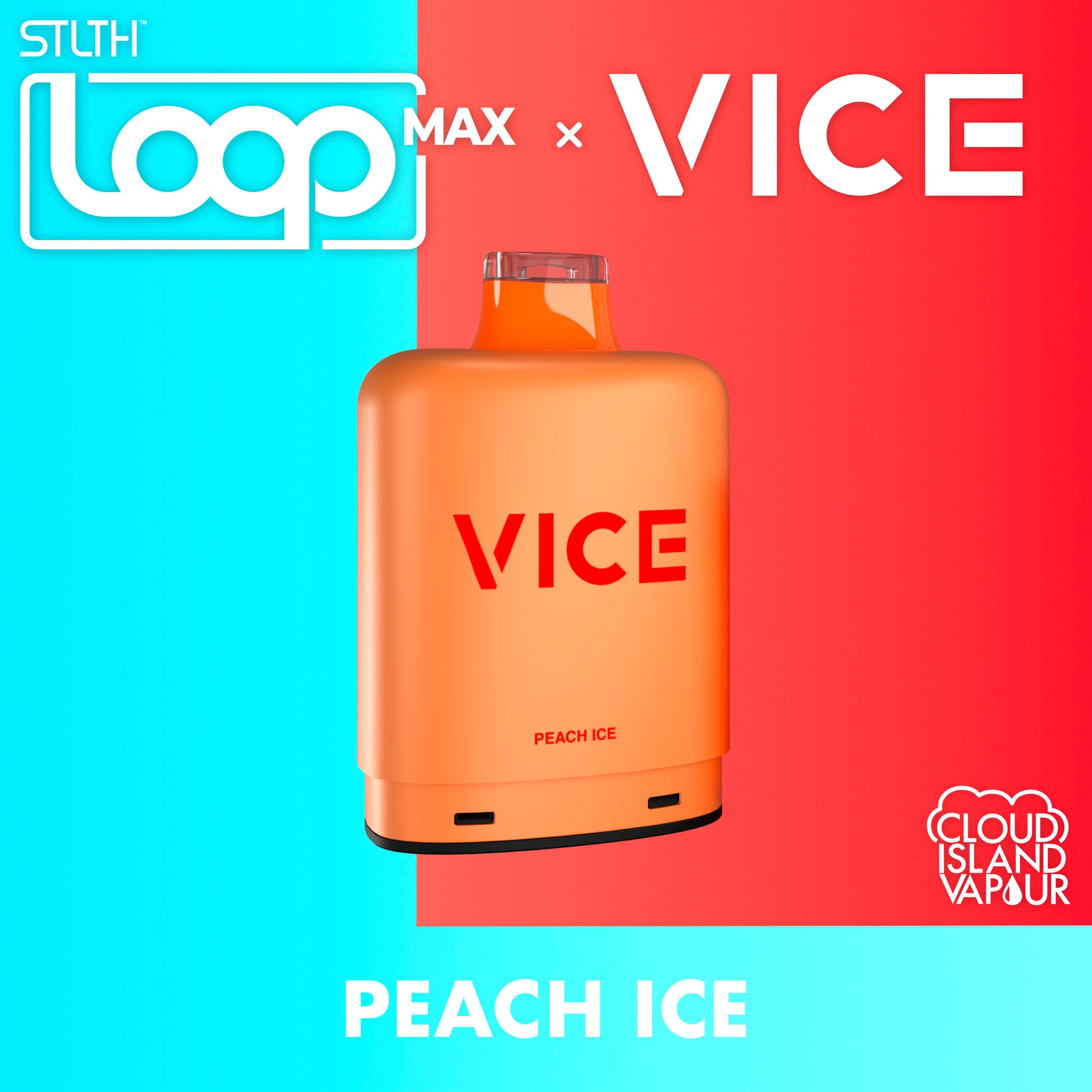 STLTH LOOP MAX X VICE Pod Pack Peach Ice